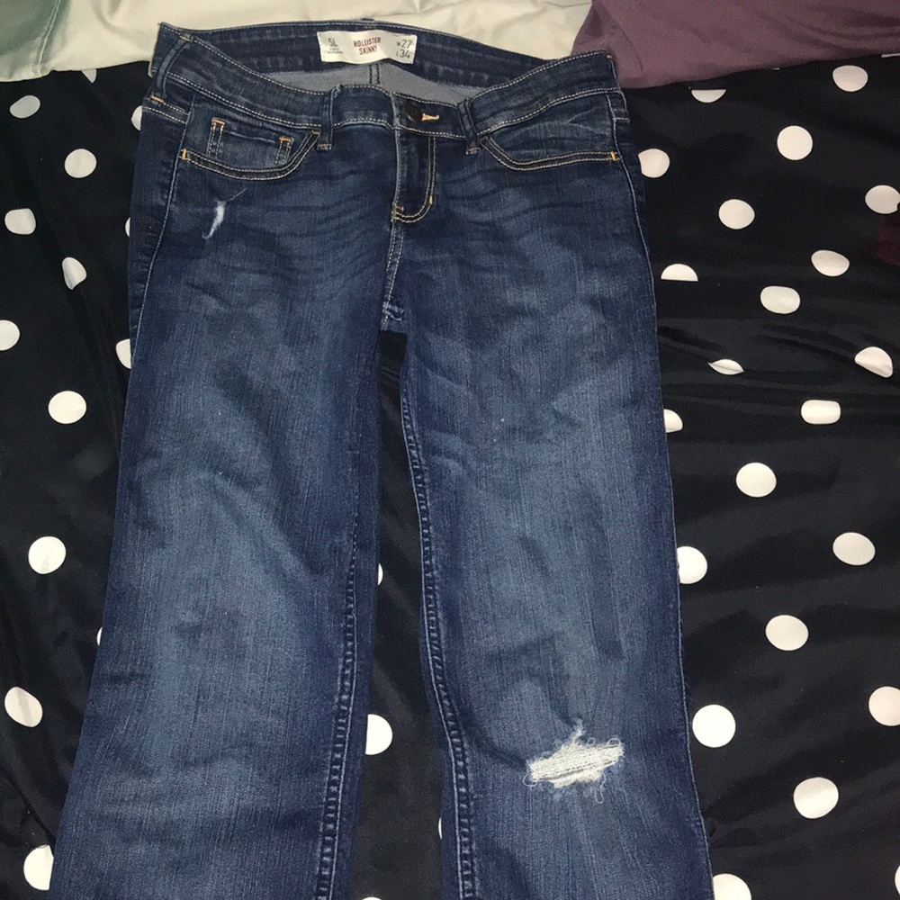 Hollister dark wash skinny jeans